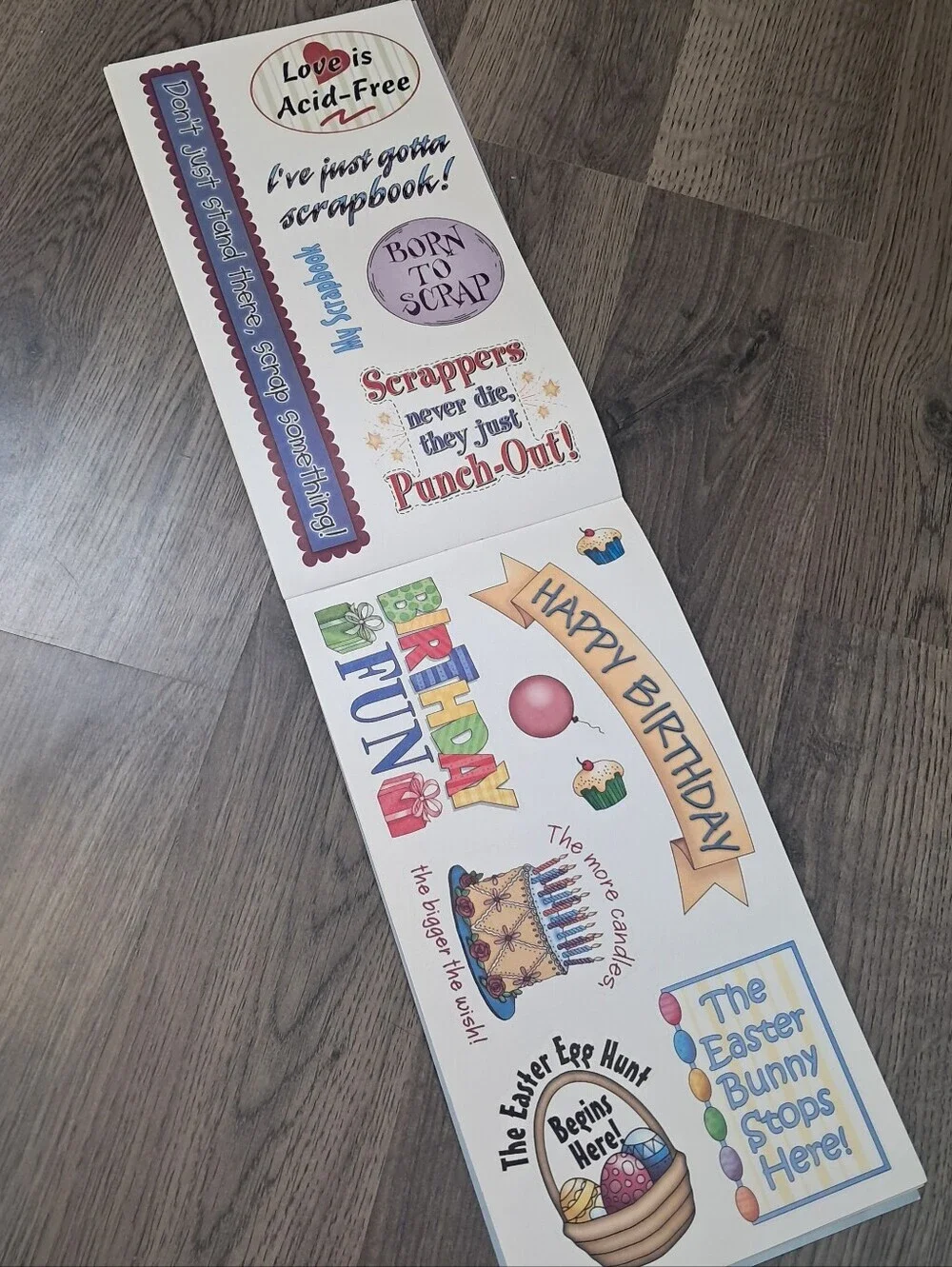 Sayings #3 Hot Off The Press Paper Pizazz Punch Outs Scrapbooking Craft